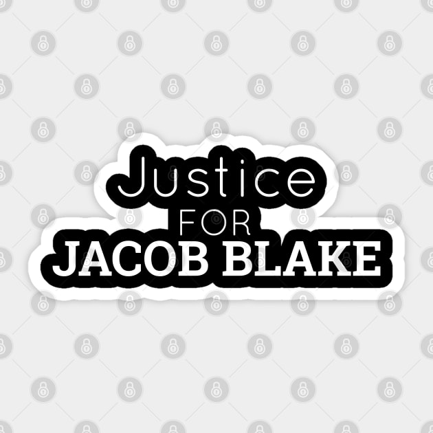 Justice for Jacob Blake Sticker by Eldorado Store